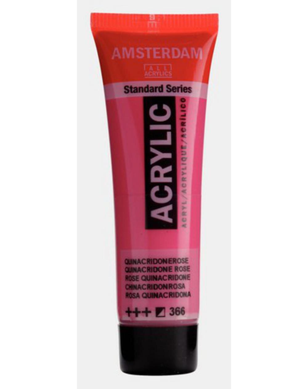 Amsterdam, Acrylic, Art & School, Paint, 20ml, 974510, Quinacridone Rose